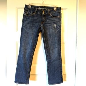 Like new American Eagle cropped jeans